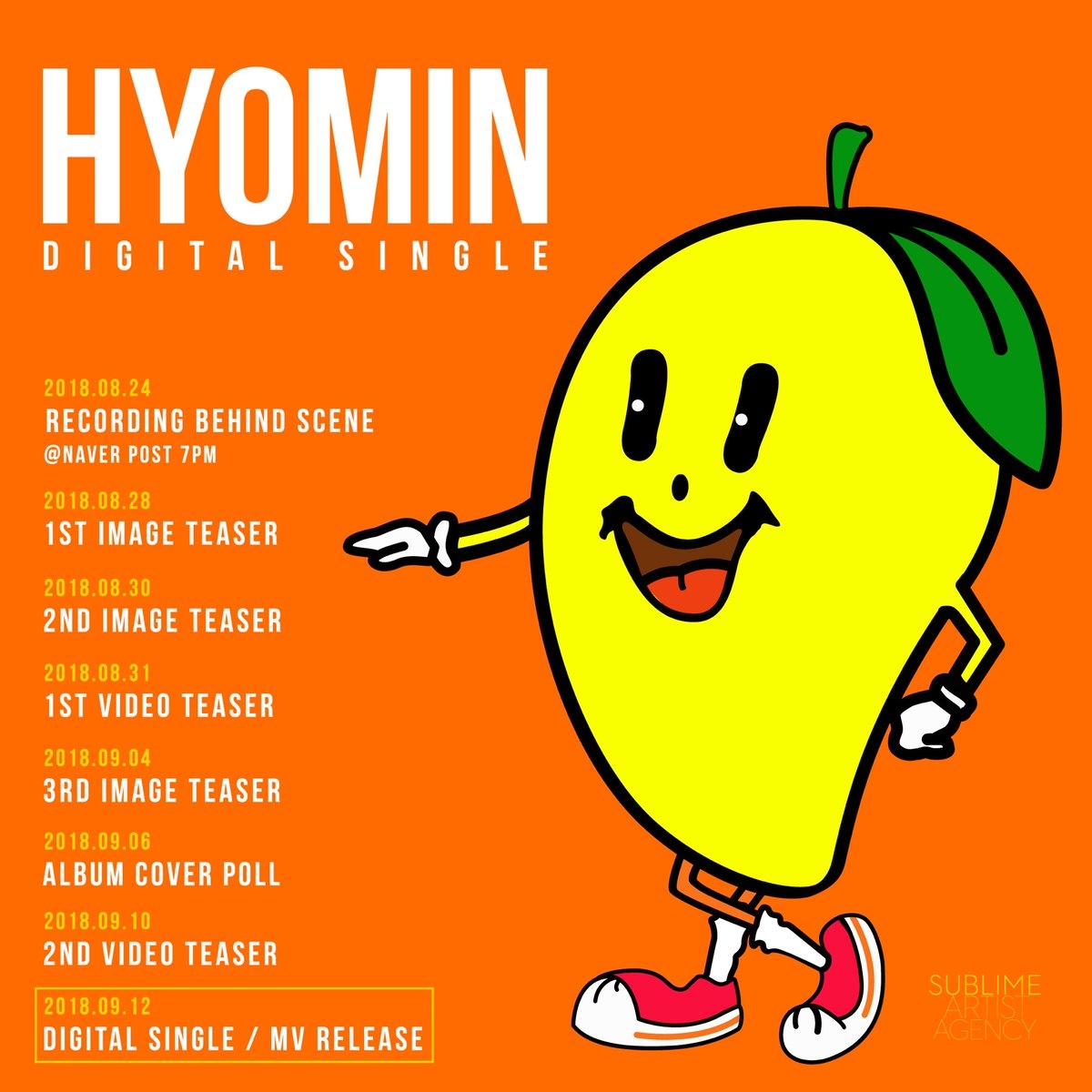 T-ara Hyomin Mango timetable